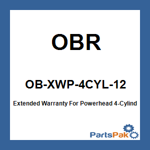 OBR OB-XWP-4CYL-12; Extended Warranty For Powerhead 4-Cylinder 1 Year
