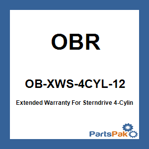 OBR OB-XWS-4CYL-12; Extended Warranty For Sterndrive 4-Cylinder 1 Year