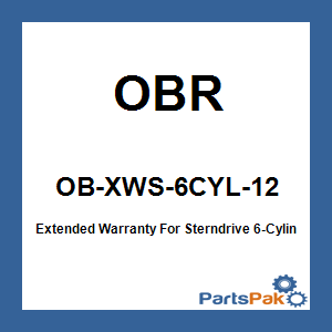 OBR OB-XWS-6CYL-12; Extended Warranty For Sterndrive 6-Cylinder 1 Year