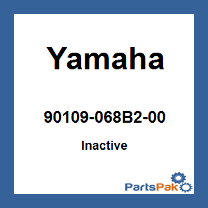 Yamaha 90109-068B2-00 Bolt (B9B1); 90109068B200