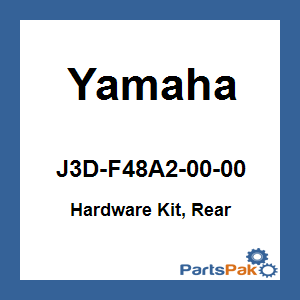 Yamaha J3D-F48A2-00-00 Hardware Kit, Rear; J3DF48A20000