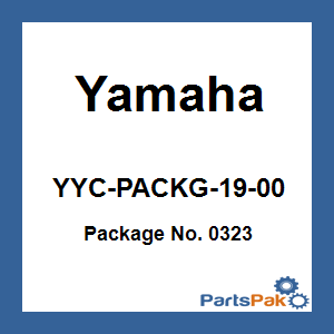 Yamaha YYC-PACKG-19-00 Package No. 0323; YYCPACKG1900