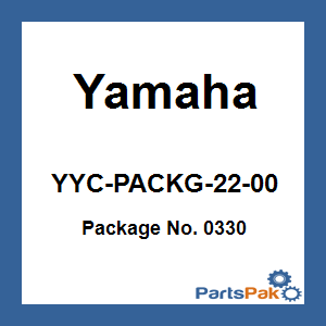 Yamaha YYC-PACKG-22-00 Package No. 0330; YYCPACKG2200