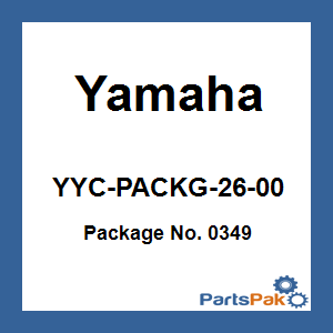 Yamaha YYC-PACKG-26-00 Package No. 0349; YYCPACKG2600