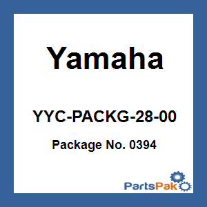 Yamaha YYC-PACKG-28-00 Package No. 0394; YYCPACKG2800