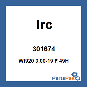 IRC 301674; Wf920 3.00-19 F 49H