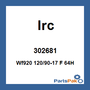 IRC 302681; Wf920 120/90-17 F 64H