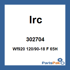 IRC 302704; Wf920 120/90-18 F 65H