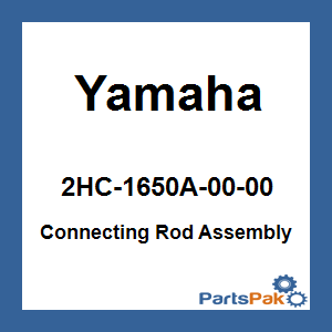 Yamaha 2HC-1650A-00-00 Connecting Rod Assembly; 2HC1650A0000