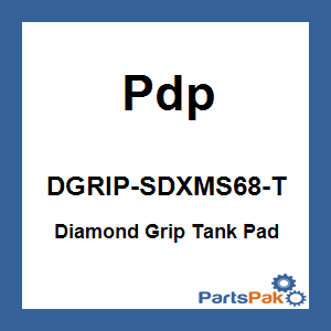 Pdp DGRIP-SDXMS68-T; Diamond Grip Tank Pad Red Fits Ski-Doo Fits SkiDoo Xm / Xs