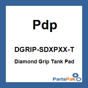 Pdp DGRIP-SDXPXX-T; Diamond Grip Tank Pad Black Fits Ski-Doo Fits SkiDoo Rev Xp
