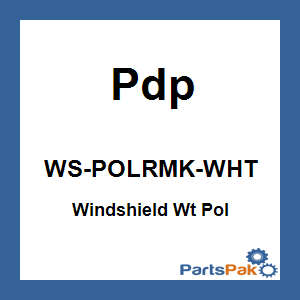 Pdp WS-POLRMK-WHT; Windshield White Fits Polaris Non Axys