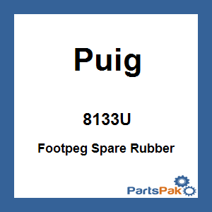 Puig 8133U; Footpeg Spare Adventure Rubber