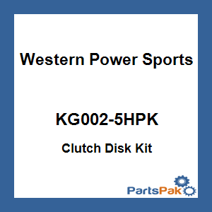 WPS - Western Power Sports KG002-5HPK; Clutch Disk Kit High Performance