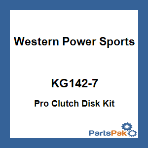 WPS - Western Power Sports KG142-7; Pro Clutch Disk Kit