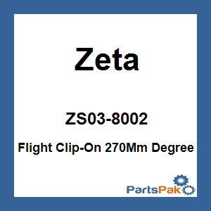 Zeta ZS03-8002; Flight Clip-On 270-mm Degree Offset Black Replacement Part