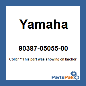 Yamaha 90387-05055-00 Collar; 903870505500
