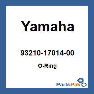 Yamaha 93210-17014-00 O-Ring; 932101701400