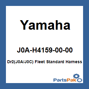 Yamaha J0A-H4159-00-00 Dr2(J0A/J0C) Fleet Standard Harness; J0AH41590000