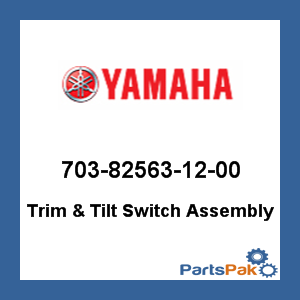 Yamaha 703-82563-12-00 Trim & Tilt Switch Assembly; New # 703-82563-13-00