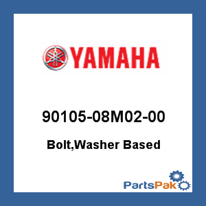 Yamaha 90105-08M02-00 Bolt, Washer Based; 9010508M0200