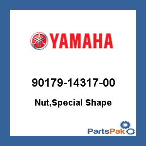 Yamaha 90179-14317-00 Nut, Special Shape; 901791431700