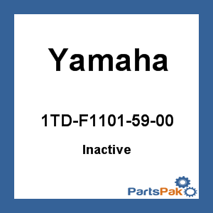 Yamaha 1TD-F1101-59-00 Front Frame Complete; 1TDF11015900