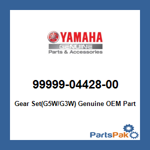 Yamaha 99999-04428-00 Gear Set(G5W/G3W); 999990442800