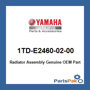 Yamaha 1TD-E2460-02-00 Radiator Assembly; 1TDE24600200