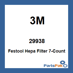 3M 29938; Festool Hepa Filter 7-Count
