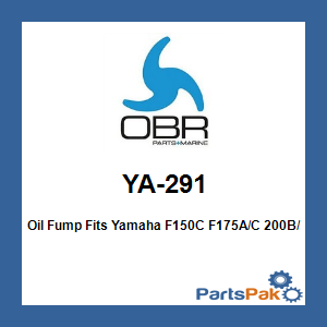 OBR YA-291; Oil Fump Fits Yamaha F150C  F175A/C  200B/C