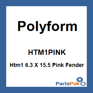 Polyform HTM1PINK; Htm1 6.3 X 15.5 Pink Fender