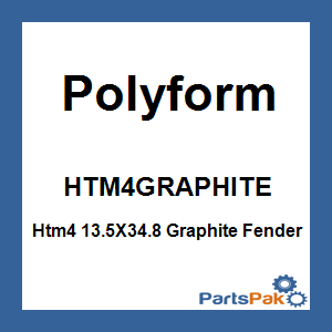 Polyform HTM4GRAPHITE; Htm4 13.5X34.8 Graphite Fender