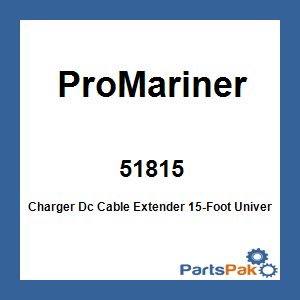 ProMariner 51815; Charger Dc Cable Extender 15-Foot