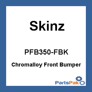 Skinz PFB350-FBK; Bumper Front Fits Polaris Axys Black With Support