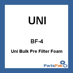UNI BF-4; Uni Bulk Pre Filter Foam