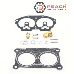 Peach Motor Parts PM-64D-W0093-00-00 Carburetor Repair Kit (For single carburetor); Fits Yamaha®: 64D-W0093-00-00, 64F-W0093-00-00, 64H-W0093-00-00, 65N-W0093-00-00