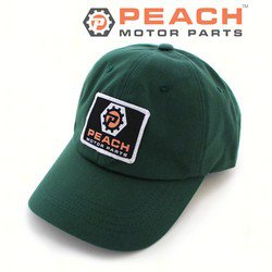 Peach Motor Parts PM-CLTH-HAT-007 Unstructured Classic Dad Hat Spruce Adjustable, 'Peach Motor Parts' Logo Patch; Fits 