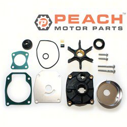 Peach Motor Parts PM-WPMP-0014A Water Pump Repair Kit (With Plastic Housing); Fits Johnson Evinrude OMC BRP®: 5000308, SEI®: 96-364-01BK; PM-WPMP-0014A