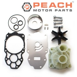 Peach Motor Parts PM-WPMP-0044A Water Pump Repair Kit (With Housing); Fits Yamaha®: 6CE-W0078-01-00 + 6CE-44311-01-00, 6CE-W0078-00-00 + 6CE-44311-00-00, Sierra®: 18-3471, OBR Red Rhino®: YA-WP