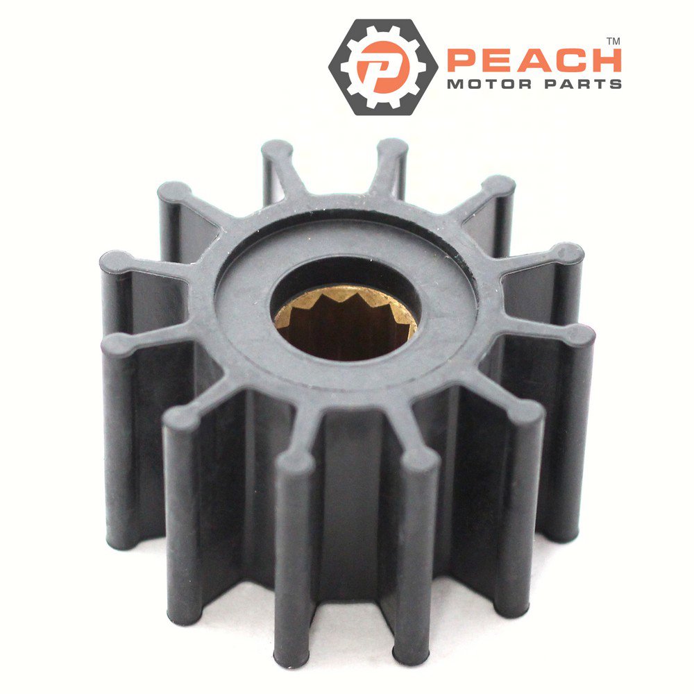 Peach Motor Parts PM-09-1027B-1 Impeller, Water Pump (Neoprene); Fits Jabsco®: 1210-0001, 30410-9001, 3085-0001, Johnson Pump®: 09-1027B-1, 09-1027B, Perkins®: 0460038, OMC®: 3858256, Volvo Pen