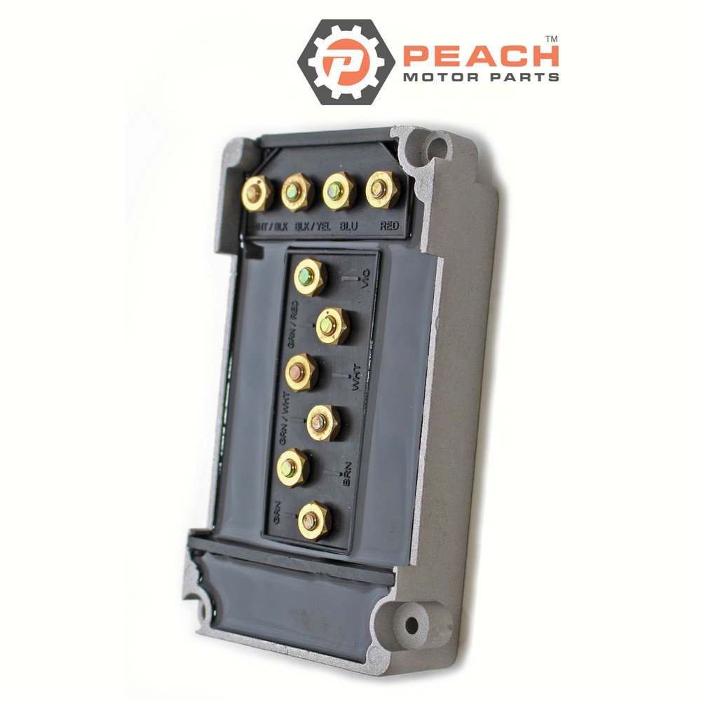 Peach Motor Parts PM-332-7778A12 Switch Box, Power Pack CDI; Fits Mercury Quicksilver Mercruiser®: 332-7778A12, 332-7778A9, 332-7778A7, 332-7778A6, 332-7778A3, 332-7778A1, 332-5524A1, F749301, 
