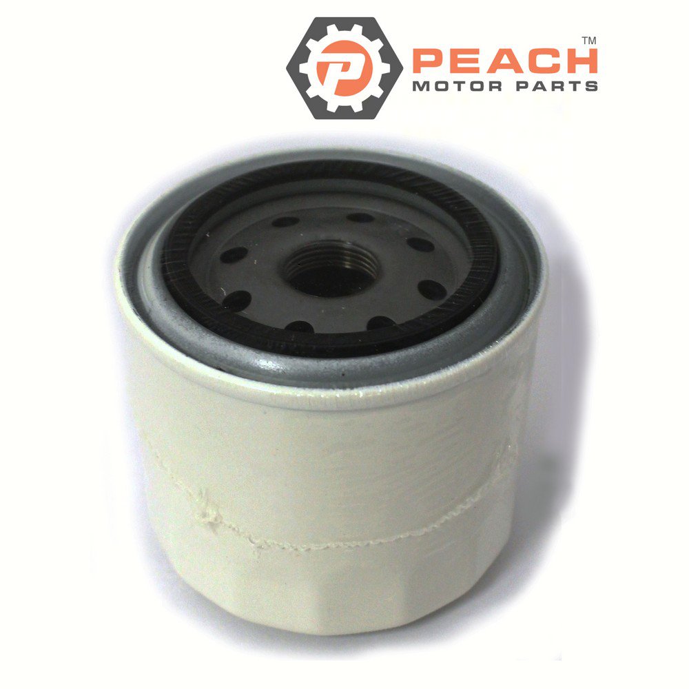 Peach Motor Parts PM-35-877761Q01 Oil Filter (3-5/8 inch L x 3-3/4 inch Dia x M22x1.5 thread); Fits Mercury Quicksilver Mercruiser®: 35-877761Q01, 35-877761K01, Sierra®: 18-7758