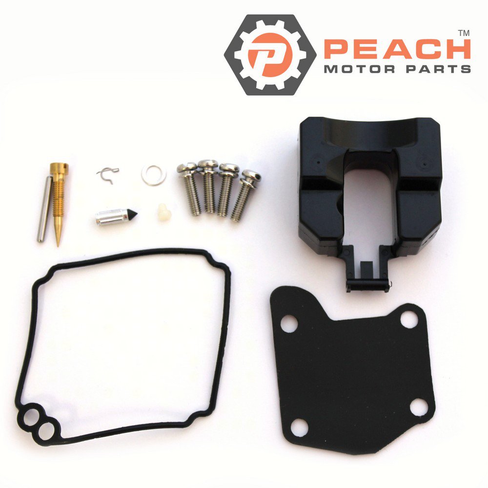 Peach Motor Parts PM-63V-W0093-00-00 Carburetor Repair Kit (For single carburetor); Fits Yamaha®: 63V-W0093-01-00, 63V-W0093-00-00, WSM®: 600-70