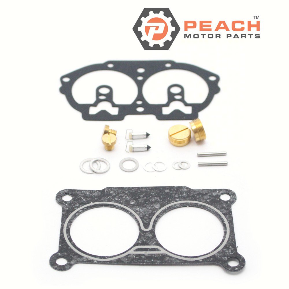 Peach Motor Parts PM-64D-W0093-00-00 Carburetor Repair Kit (For single carburetor); Fits Yamaha®: 64D-W0093-00-00, 64F-W0093-00-00, 64H-W0093-00-00, 65N-W0093-00-00