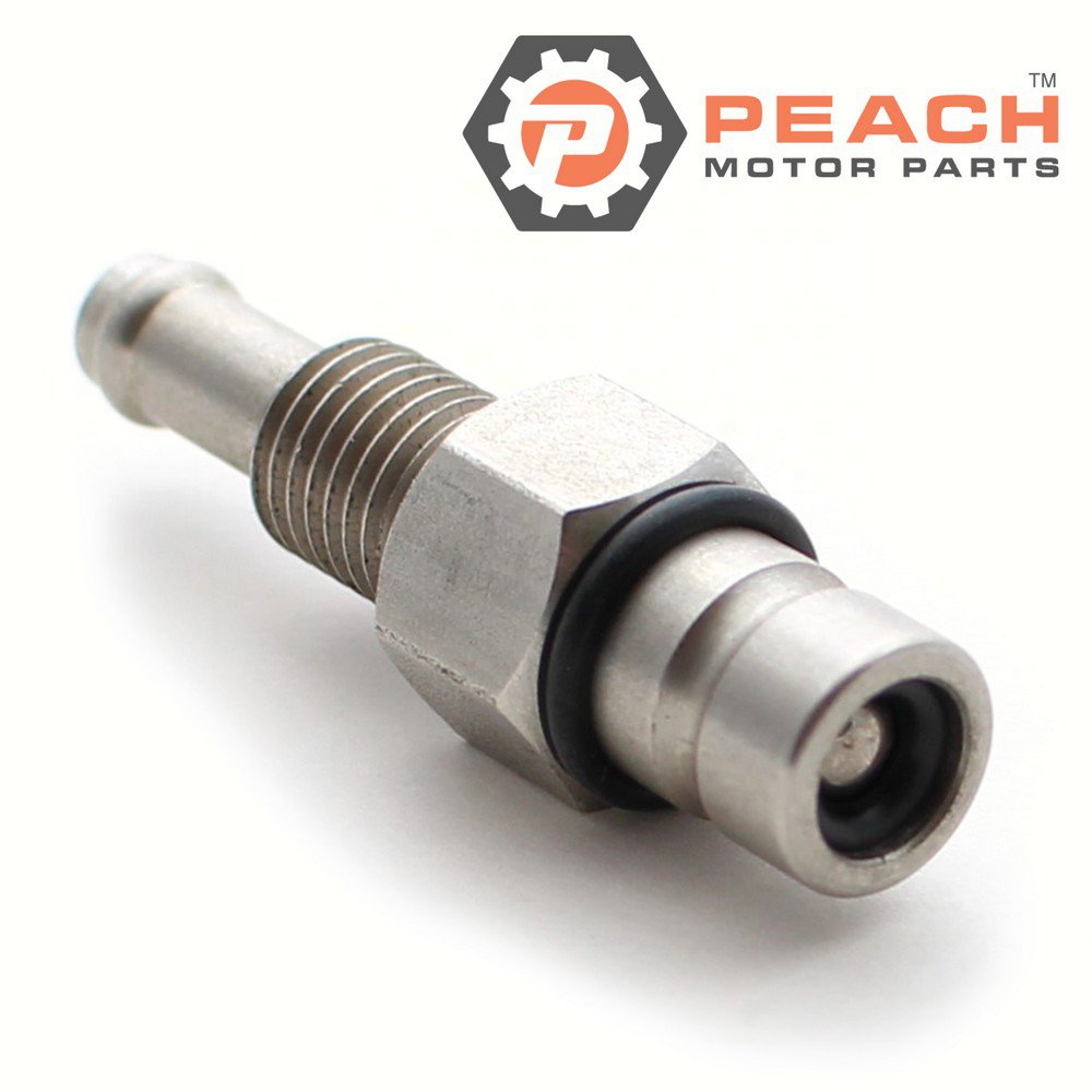 Peach Motor Parts PM-65720-985L1 Fuel Connector (11 mm barb) Male; Fits Suzuki®: 65720-985L1, 65720-985L0, 65720-98521, 65720-98520, 65720-98500, 65720-98501, 65720-98502