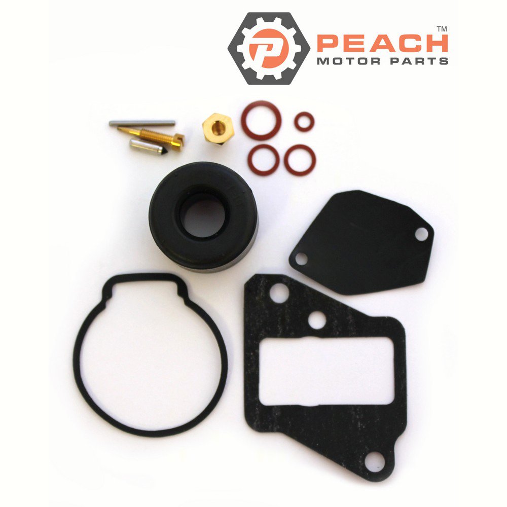Peach Motor Parts PM-677-W0093-00-00 Carburetor Repair Kit (For single carburetor); Fits Yamaha®: 677-W0093-04-00, 677-W0093-00-00