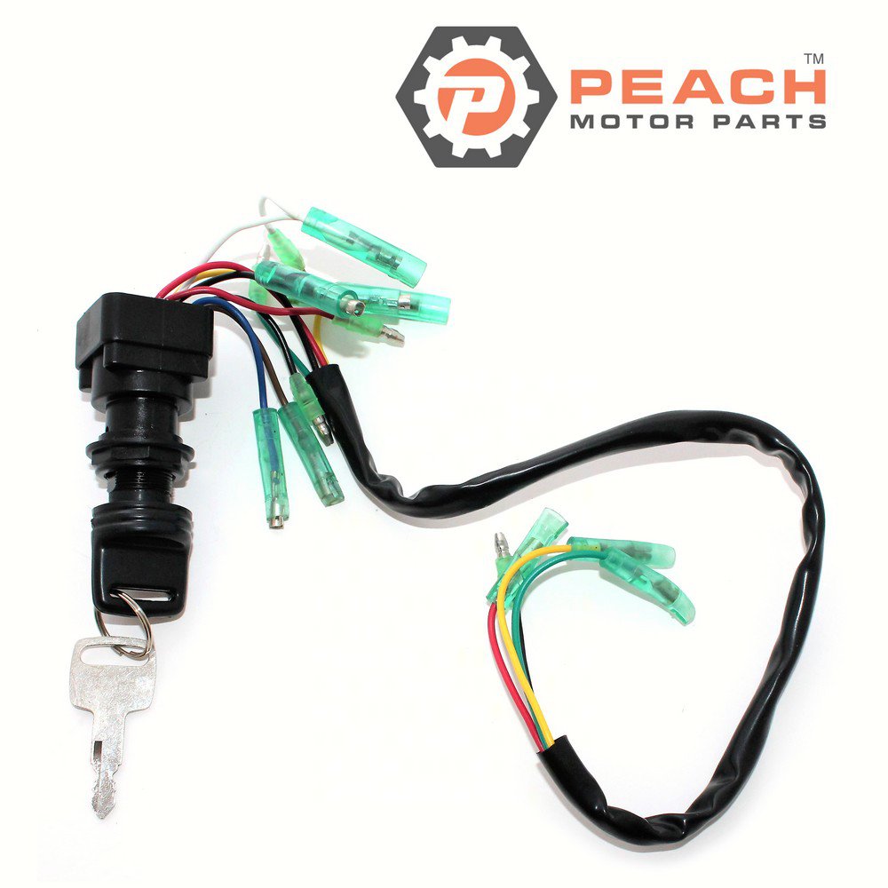 Peach Motor Parts PM-703-82510-44-00 Switch Assembly, Ignition Push to Choke; Fits Yamaha®: 703-82510-45-00, 703-82510-44-00, 703-82510-43-00, 703-82510-42-00, 703-82510-41-00, 703-82510-40-00,