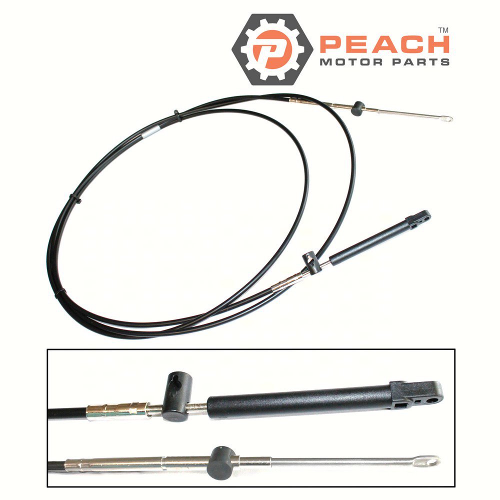 Peach Motor Parts PM-897977A12 Throttle Shift Cable, Remote Control 12 Ft; Fits Mercury Quicksilver Mercruiser®: 897977A12