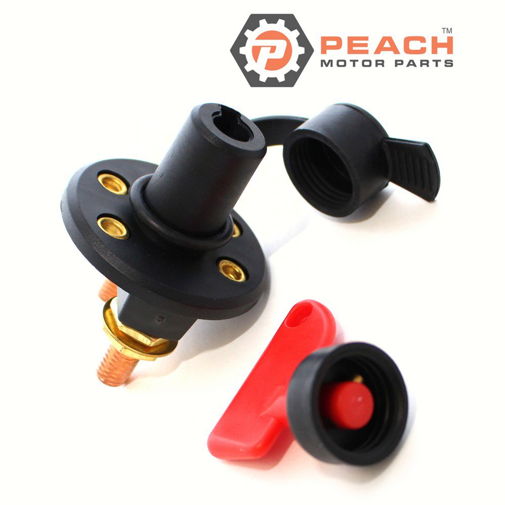 Peach Motor Parts PM-BATTERY-SWITCH-1D Switch, Boat Battery Isolation (Single On-Off) w/ Weatherproof Cap; Fits Moeller®: 042219-10, 04221910, Pico®: 5575PT
